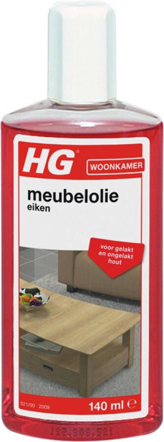 HG meubelolie eiken 125ml voor gelakt en ongelakt hout voor eiken mahonie en kersen