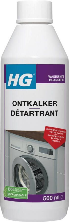 HG ontkalker 500ml verwijdert kalk en ketelsteen geschikt voor koffiezetapparaten waterkokers en wasmachines