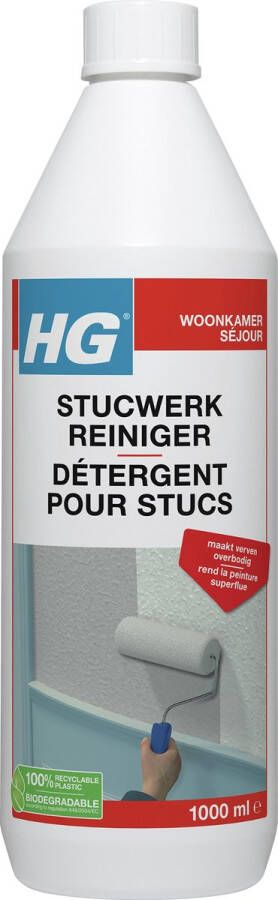 HG stucwerk reiniger 1L verven is niet meer nodig