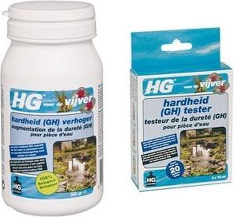 HG Vijver Hardheid 500 ml GH verhoger en hardheid tester 2 x 10 ml set