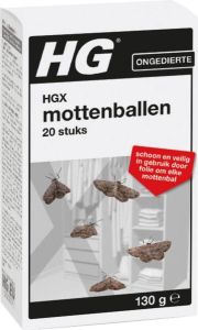 HG X mottenballen 130 gr effectieve bestrijdingsmiddel langdurige bescherming