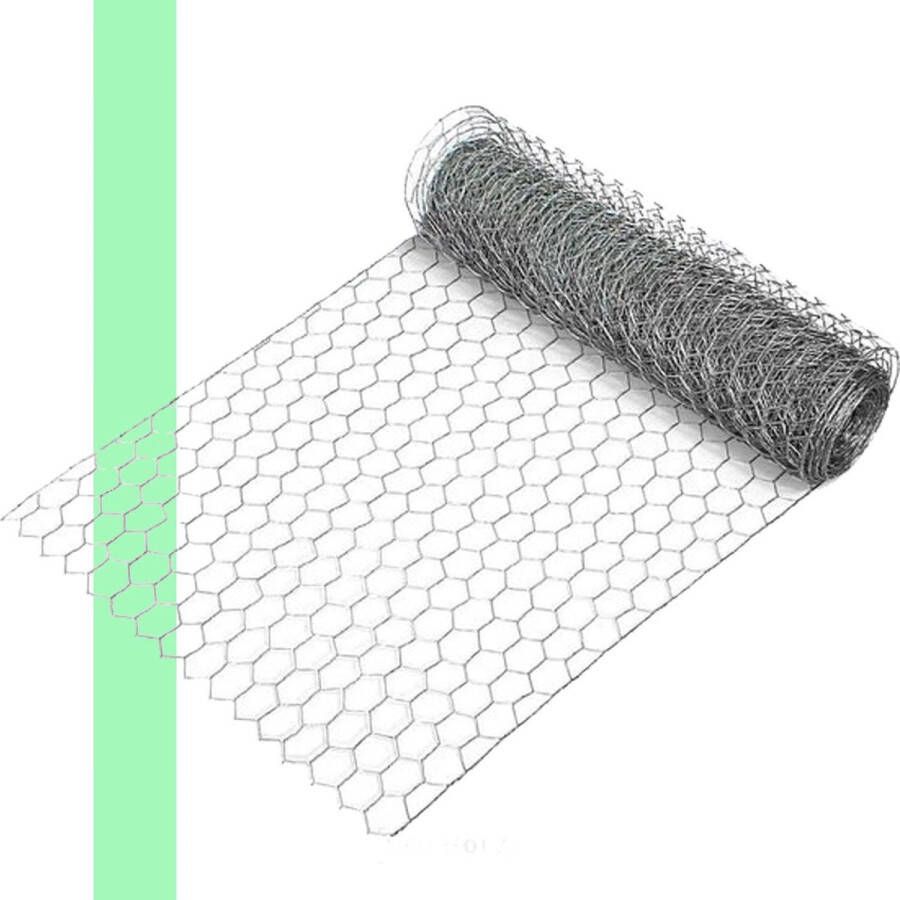 HGMD Kippengaas zeshoekig 1 0 x 5 0 meter Multifunctioneel toepasbaar gaas Maaswijdte 25 mm
