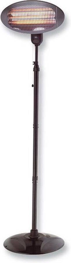 H+H BS55 Regelbare Terrasverwarmer of Commodeverwarmer met voet en statief 2000W