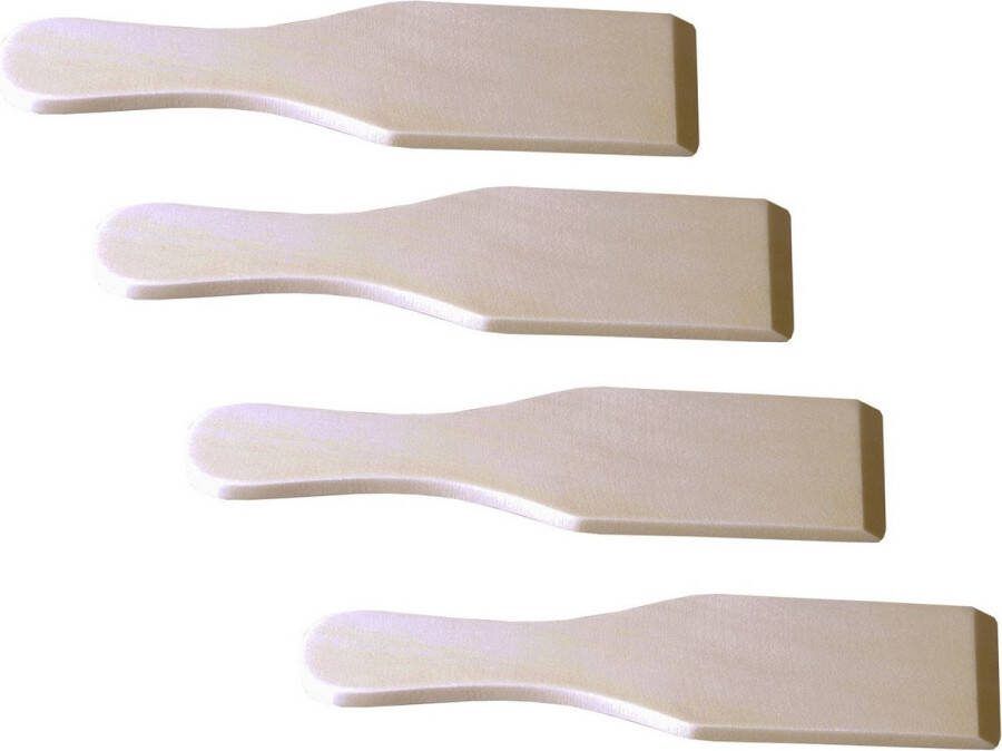Hi 12x Raclette gourmet spatels hout 14 cm Kleine spateltjes voor gourmetten grillen