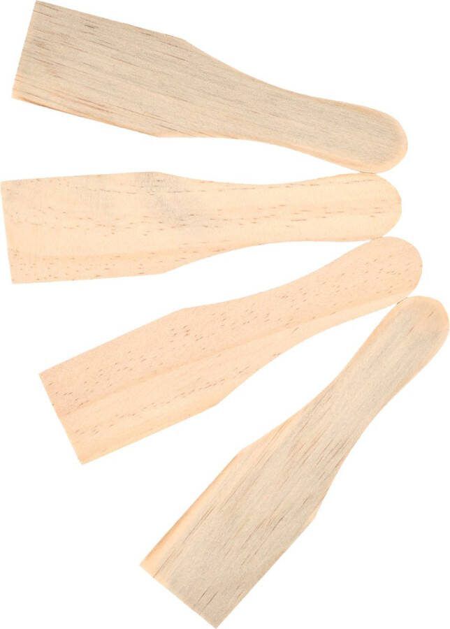 Merkloos Sans marque 8x Houten gourmet raclette spatels 15 cm Kleine spateltjes voor gourmetten grillen raclette