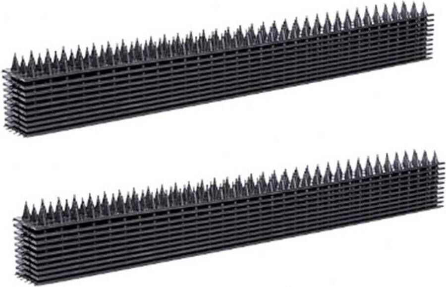 Hi Anti klim strips Bescherm tuin en vensterbanken Makkelijk monteren Plastic Zwart 50 x 4.5 cm 10 stuks