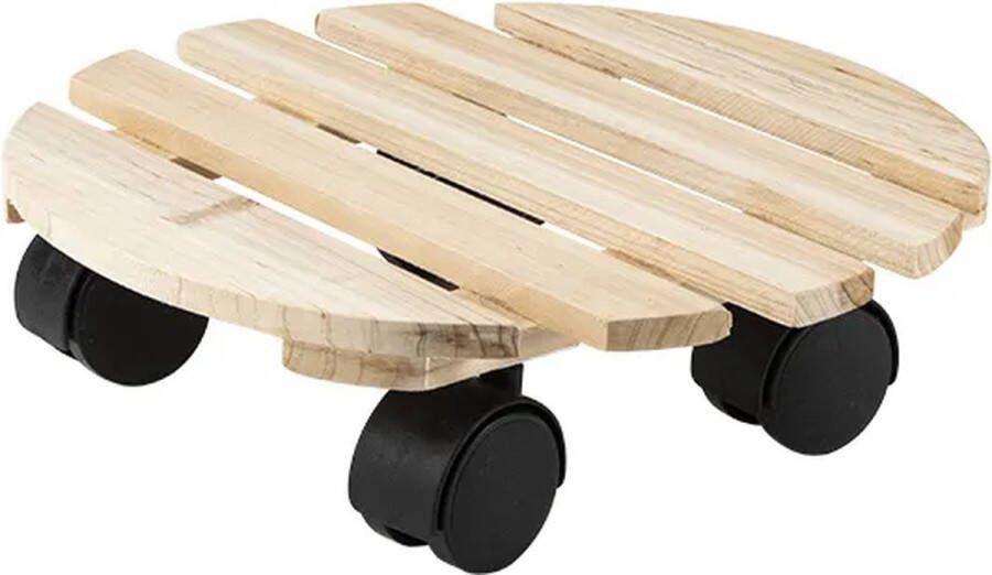 Hi Plantentrolley Plantenroller Hout 30 x 8 5 cm