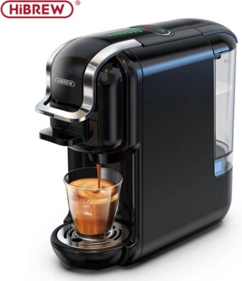 HiBrew 5 in 1 koffiezetapparaat Senseo – Koffiemachine – Meerdere Capsules – Koffiepadmachine Heet Koud – 19Bar – 1450W – Zwart