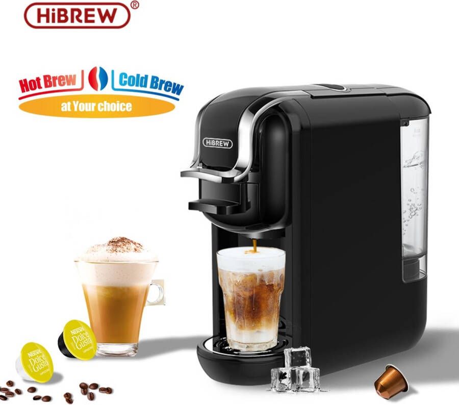 HiBrew Koffiezetapparaat 4-in-1 Compatibel ontwerp Koud warm functie Dolce gusto apparaat Koffiezetapparaat cups Wit