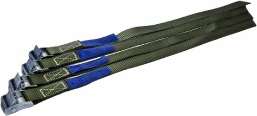 HID BCF-s Spanbanden 0.40 meter 4 stuks Olijfgroen Sjorbanden