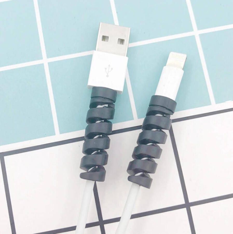 Hiden Kabel Organiser Kabelbinders Kabel Management Kabel houder Telefoon Laptop opladers Zwart 4 stuks