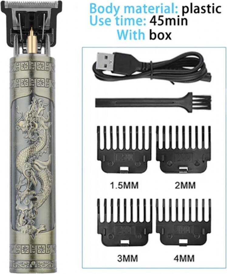 Hiena Pro Elektrische Baardtrimmer Tondeuse Draadloos Scheerapparaat Professionele Kapper Trimmer Mannen Inclusief Clippers Scheerapparaat Baard Waterdicht