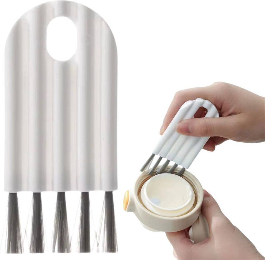 High aspect Spleetreinigingsborstel Set 4 Stuks Universele Schrobborstel Buigbare Borstels Voegenborstel Smalle Schoonmaakborstel Gap Cleaner voor Moeilijk Bereikbare Plekken Handborstel Wasborstel