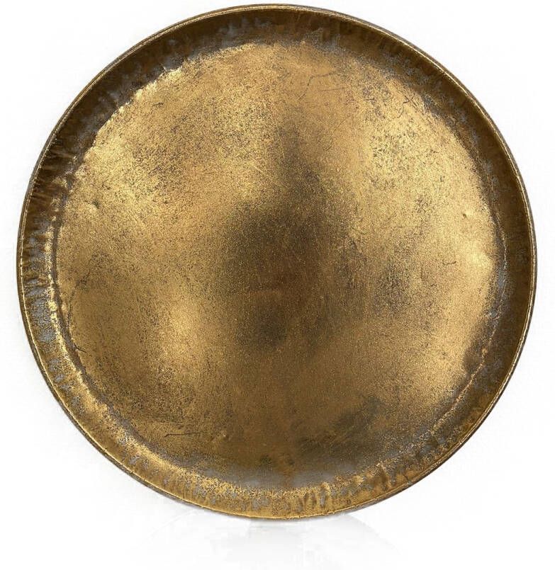 Highfield decoratieve schaal diameter 47cm kleur goud