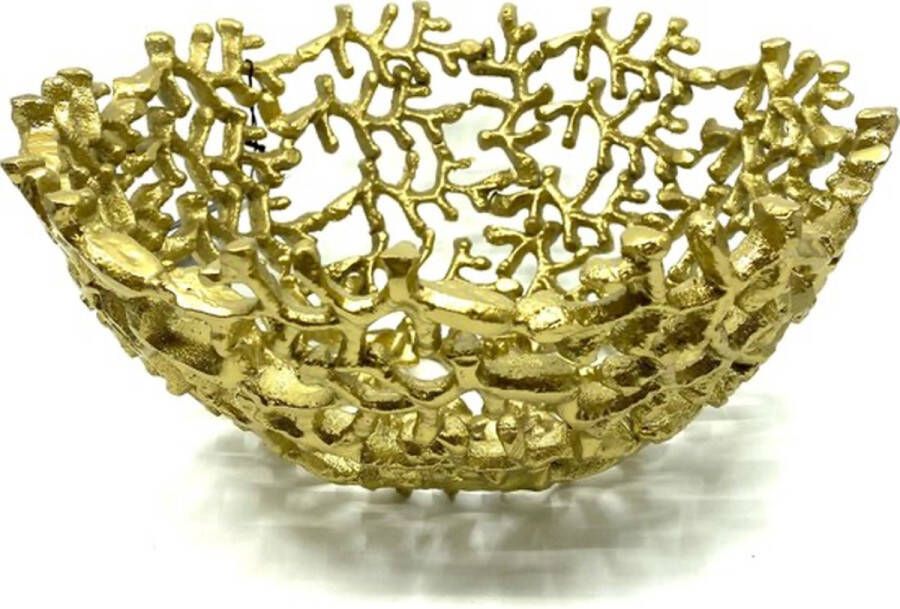 Highfield Fruitschaal goud 23cm