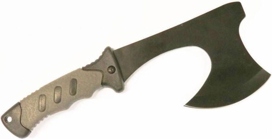 Highlander Bijl Survival rubber handvat carbonstaal