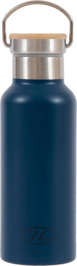 Highlander Thermosfles Campsite 500 Ml Bamboe rvs Petrol