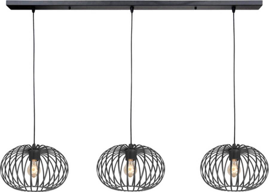 Highlight Bolato Hanglamp E27 120 X 8 X 175cm Zwart