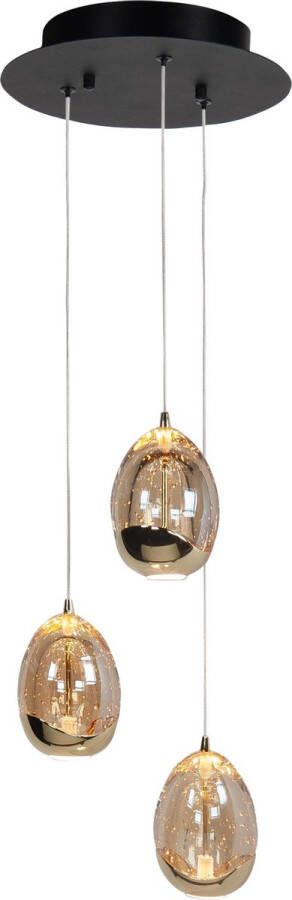 Highlight hanglamp Golden Egg zwart goud