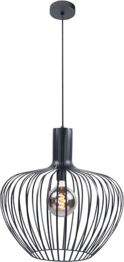 Highlight Moderne Metalen Mela E27 Hanglamp Zwart