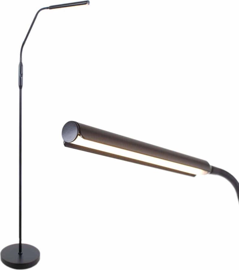 Highlight Murcia staande lamp vloerlamp 1 lichts LED incl dimmer zwart