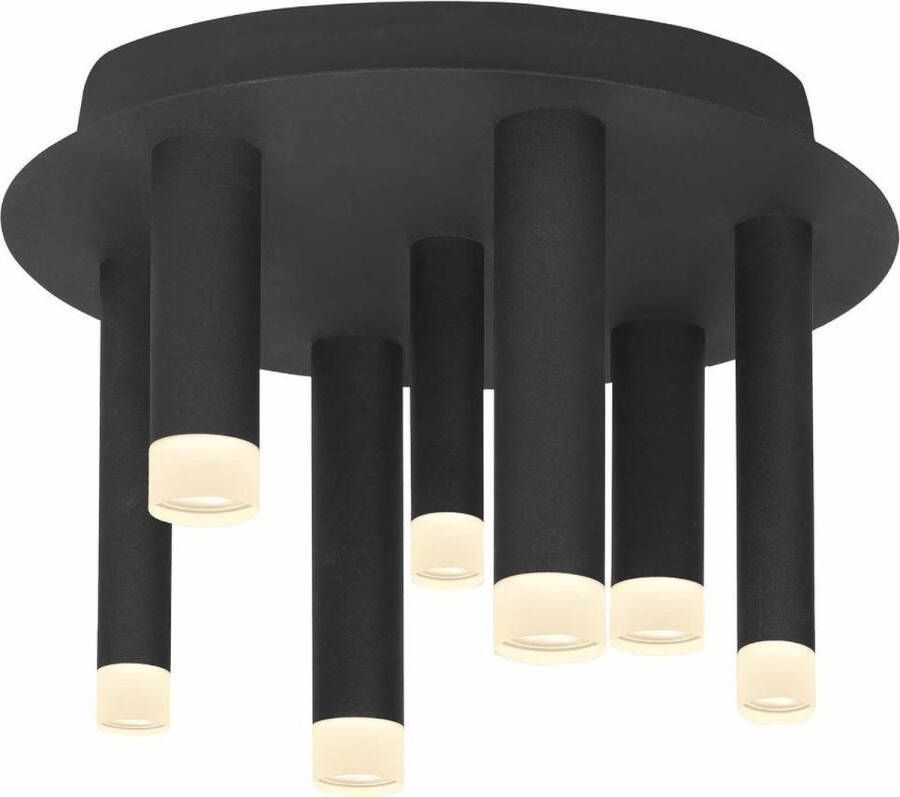 Highlight Plafondlamp Tubes 7 lichts Ø 30 cm zwart