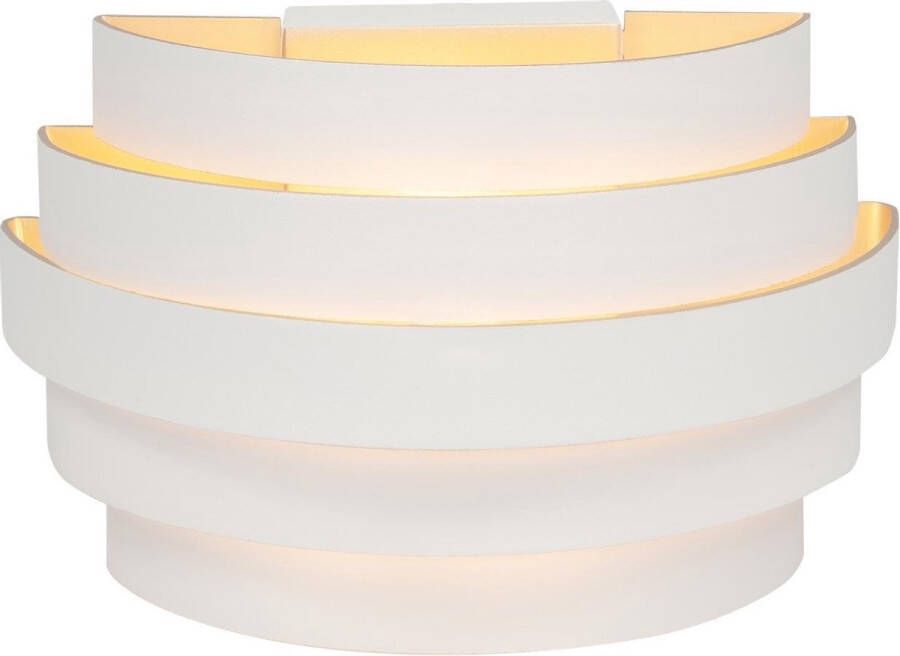 Highlight Wandlamp Scudo B 20 cm wit goud