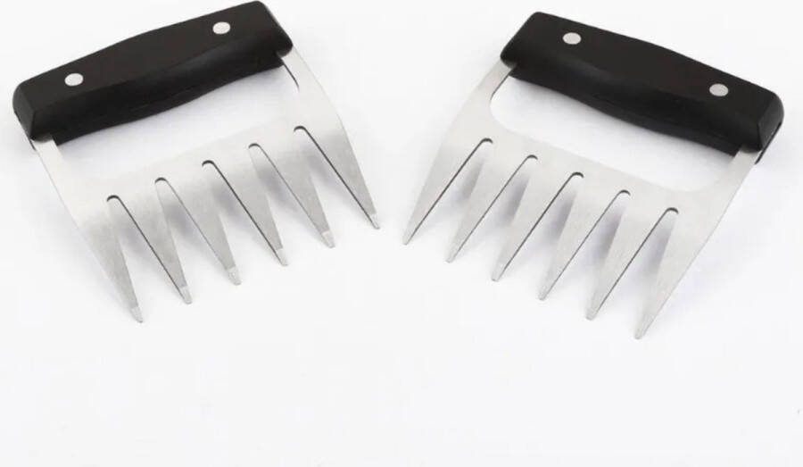 Hikemeister Vleesklauwen meat claws pulled pork pulled chicken bbq set van 2 |Kunststofhandvat kamado