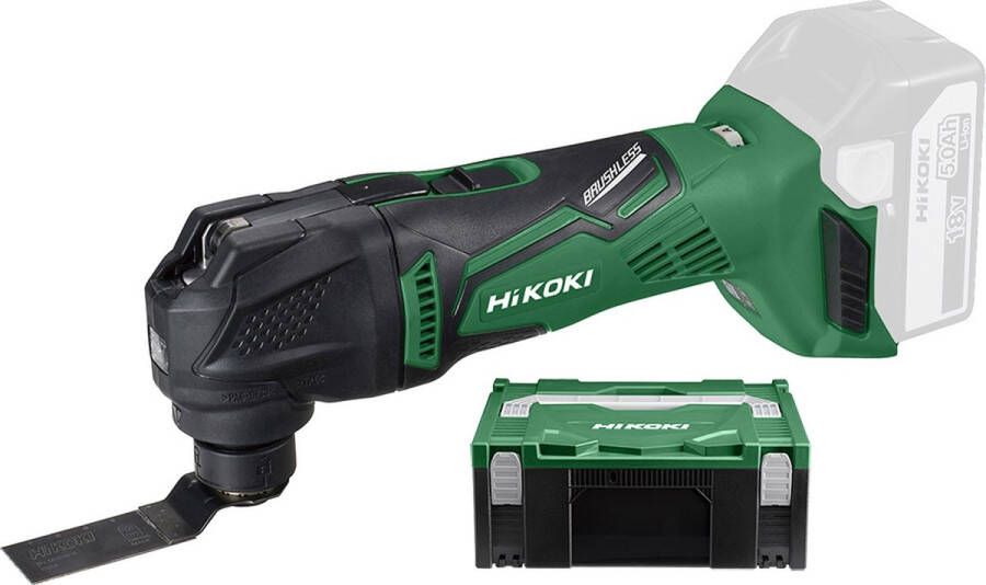 HiKOKI CV18DBL W2Z multi tool 18V brushless exclusief accu's en lader inclusief systainer HSC II