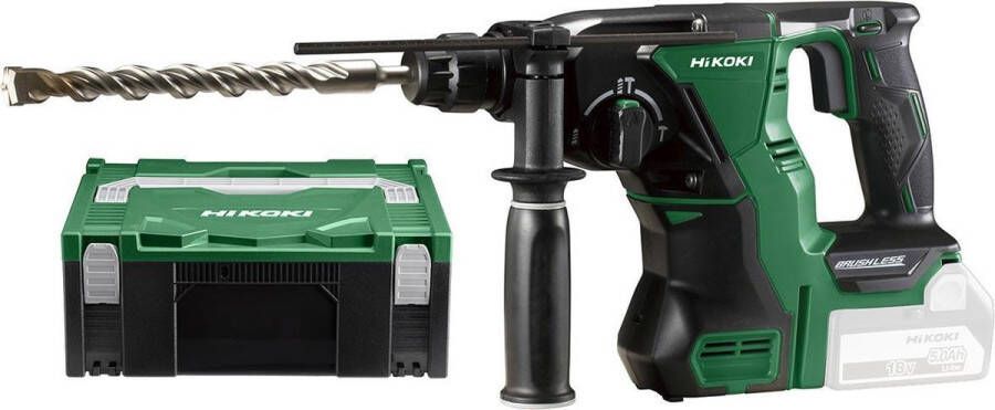HiKOKI DH18DBL W2Z accu boorhamer 18V brushless exclusief accu's en lader inclusief systainer HSC IV