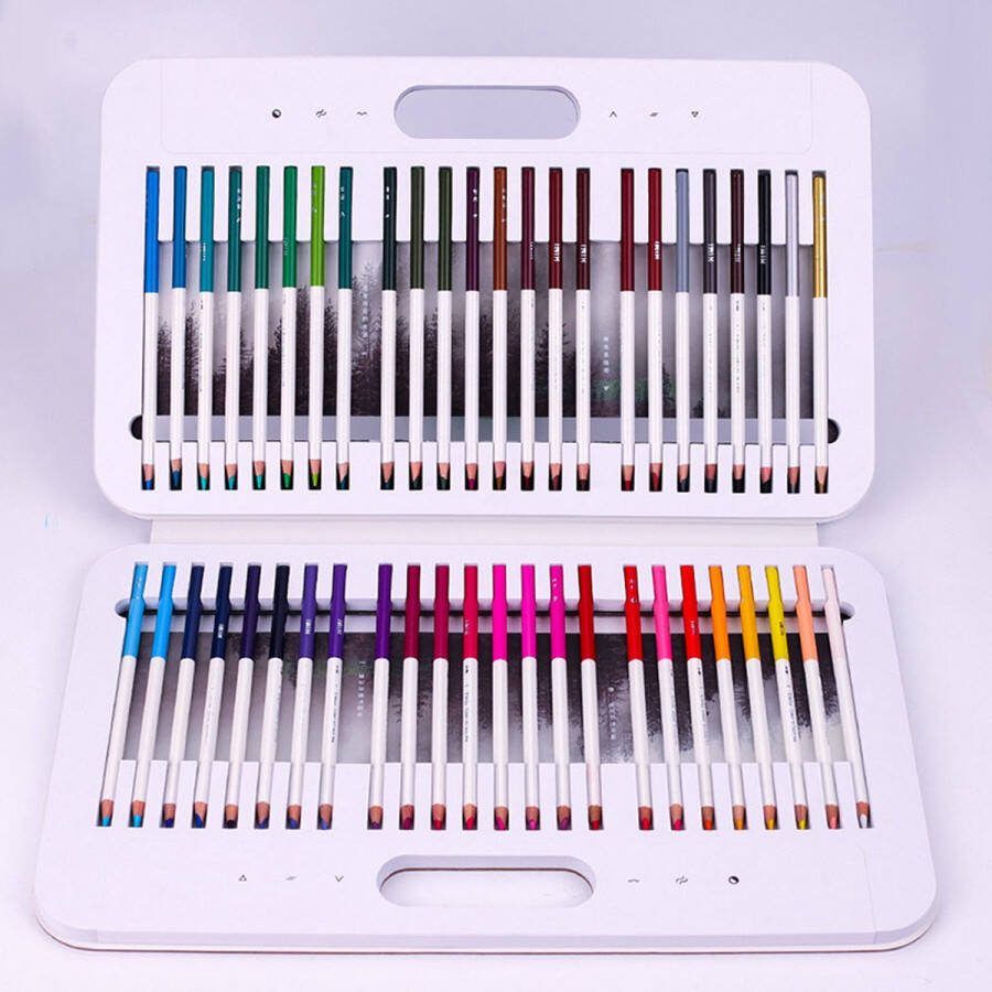 Himi aquarel potloden in handige draagkoffer set van 48