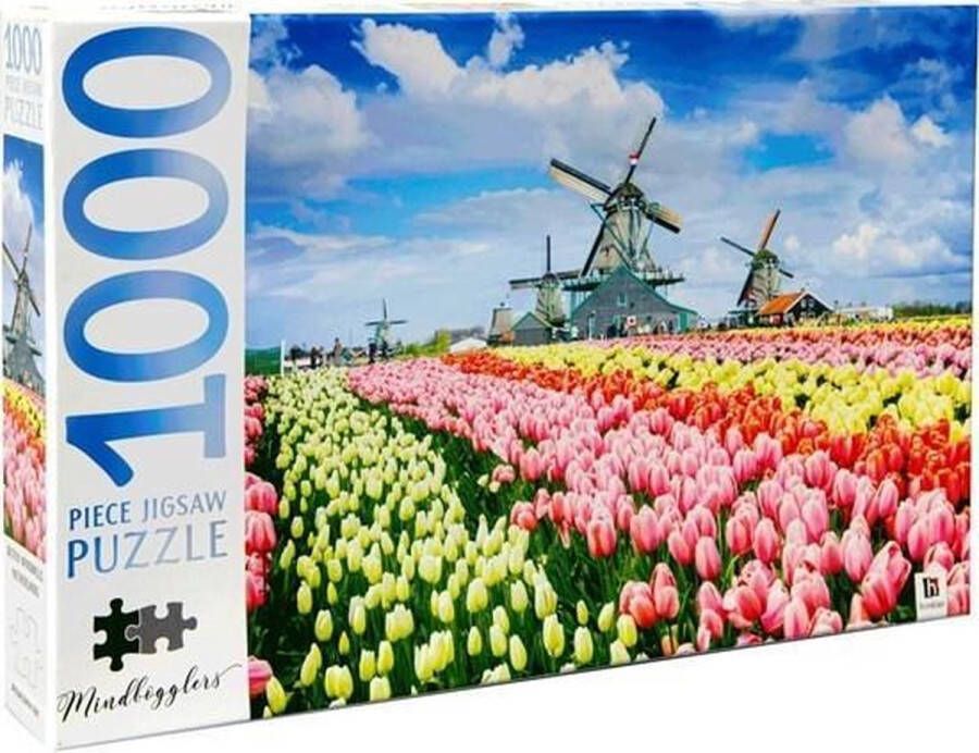 Hinkler Hollandse Molens en Tulpen Mindbogglers Puzzel 1000 Stukjes