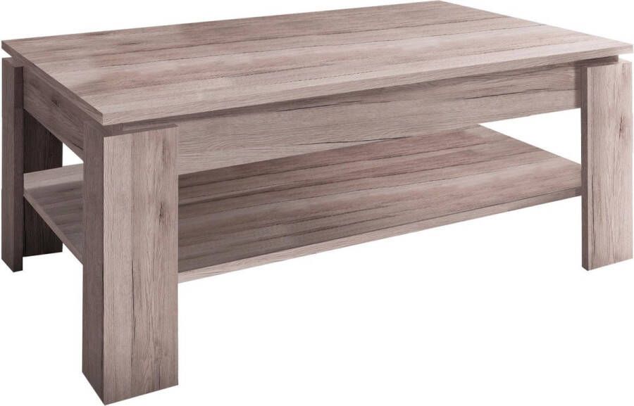 Hioshop Aboma salontafel met 1 plank donker eiken decor.