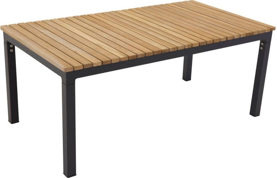 Nohr Loungetafel Markeia Teakhout 110 x 60cm Zwart