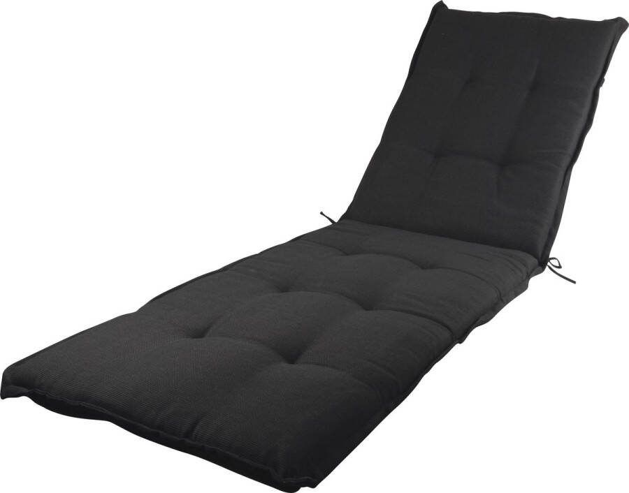 Hioshop Cris kussen naar zonnebed zwart.