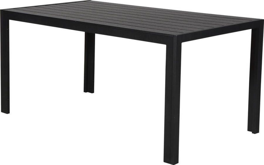 Hioshop Cult Tuintafel 150 Cm Zwart zwart.