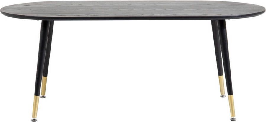 Hioshop Dipp salontafel 60x120 cm zwart.