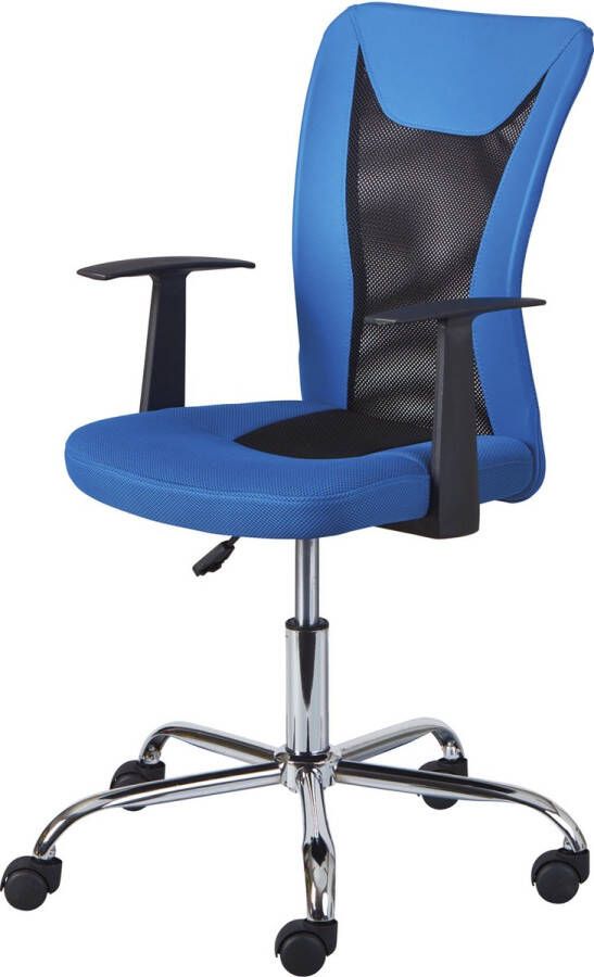 Hioshop Dons kantoorstoel blauw en zwart.