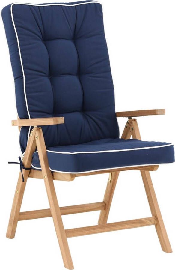 Nohr Zitkussen Shalie t.b.v. Verstelbare Tuinstoel Amberia Blauw