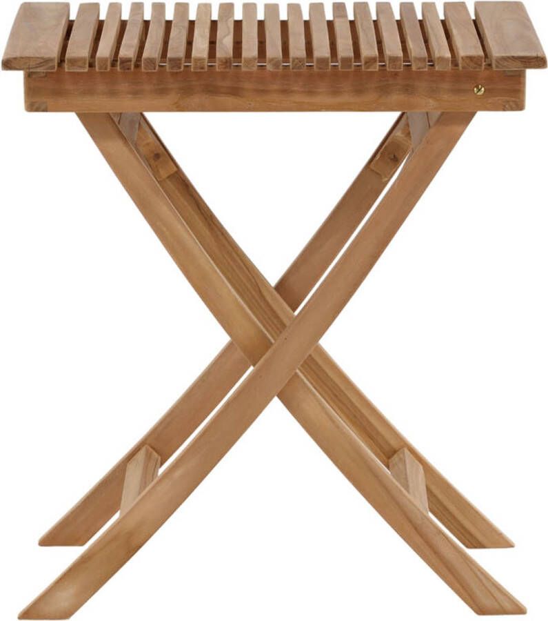 Nohr Inklapbare Bistrotafel Leea Teakhout 70 x 70cm Naturel Vierkant