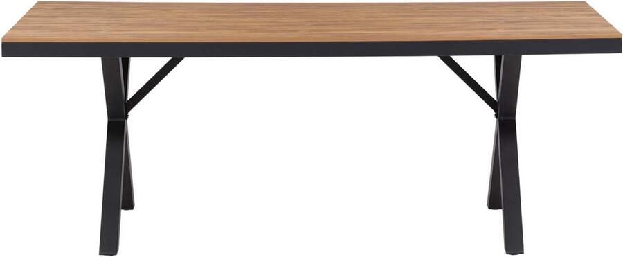 Venture Home Garcia Rechthoekige eettafel 74 x 200 x 100 Zwart