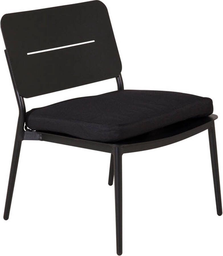 Hioshop Lina tuinstoel zwart.