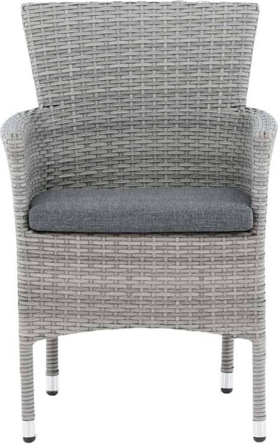 Venture Home Malina Eetkamerstoel 60 x 86 x 58 Grijs 2-pack