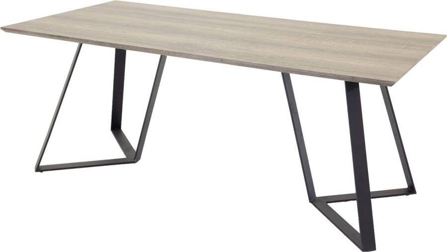 Hioshop Marina eetkamertafel 90x180cm elzenboom decor.