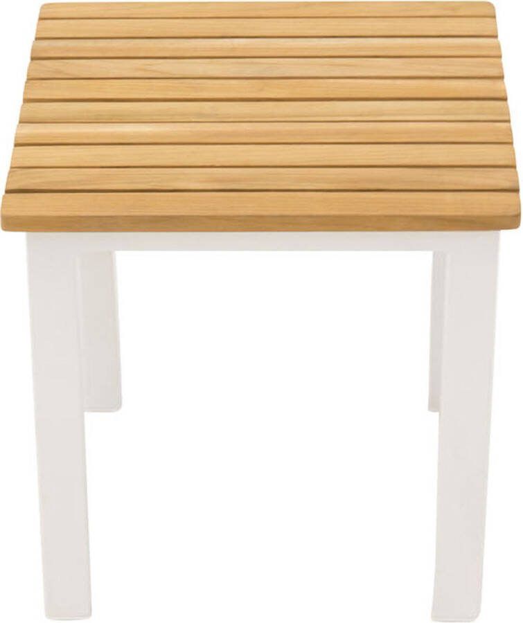 Nohr Outdoor Bijzettafel Constantina Teakhout 40 x 40cm Naturel Vierkant