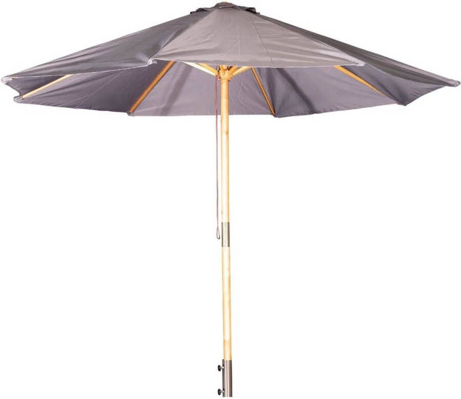 Hioshop Naxos parasol grijs natuur