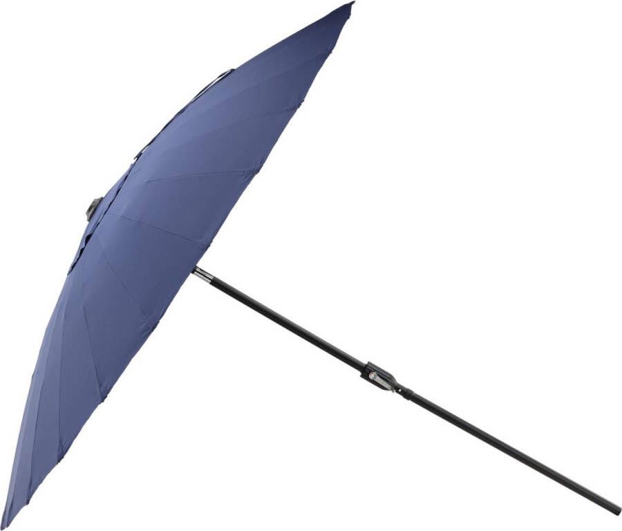 Hioshop Palmetto parasol met kantelfunctie blauw