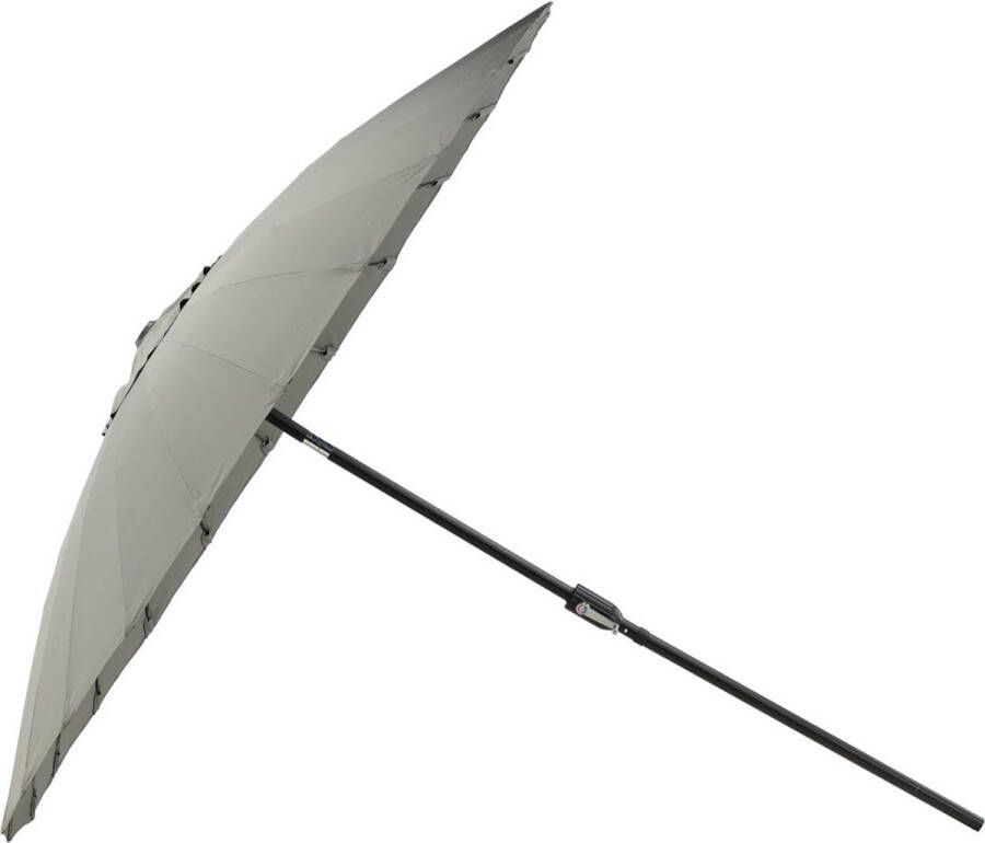 Hioshop Palmetto parasol met kantelfunctie grijs