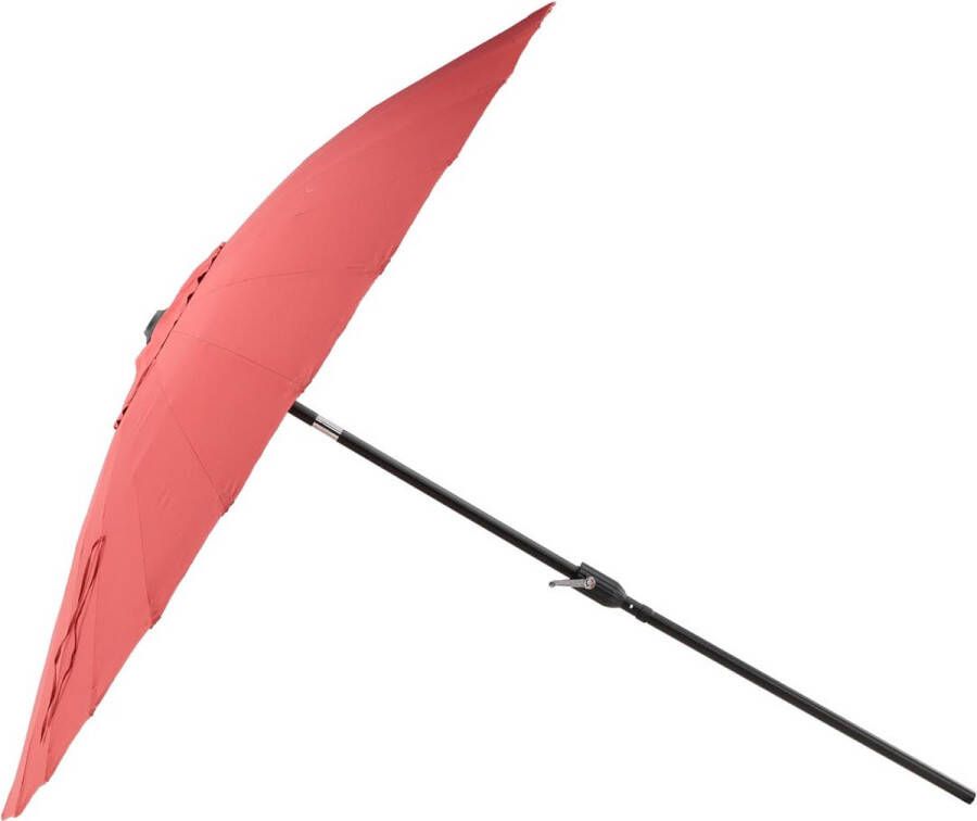 Hioshop Palmetto parasol met kantelfunctie rood