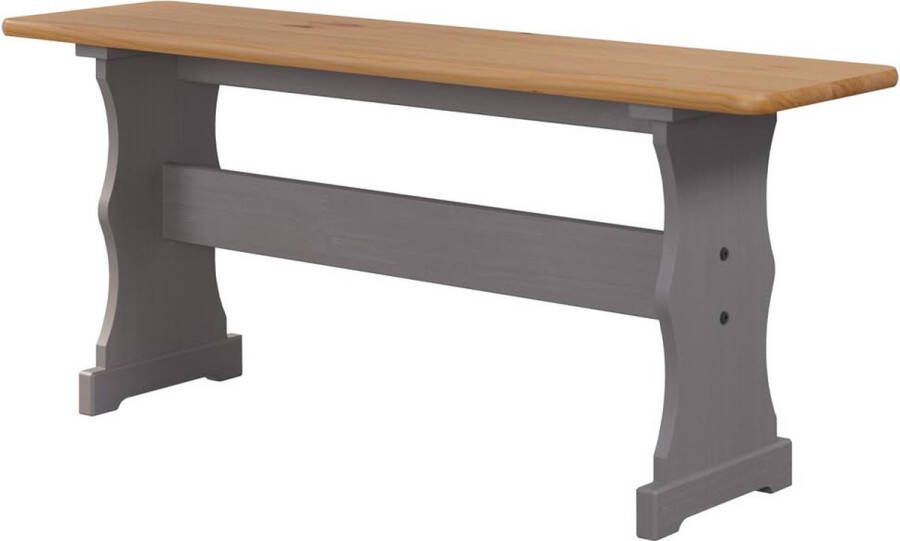 Hioshop Paterno set hoekbank tafel kleine bank grijs honing.